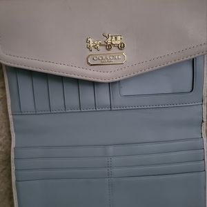 COACH white wallet